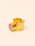 ANILLO PIEDRA DE CRISTAL ROSA