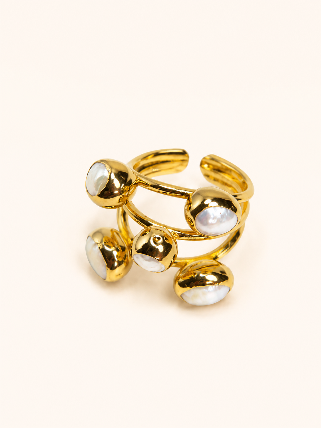 ANILLO MULTI PERLAS