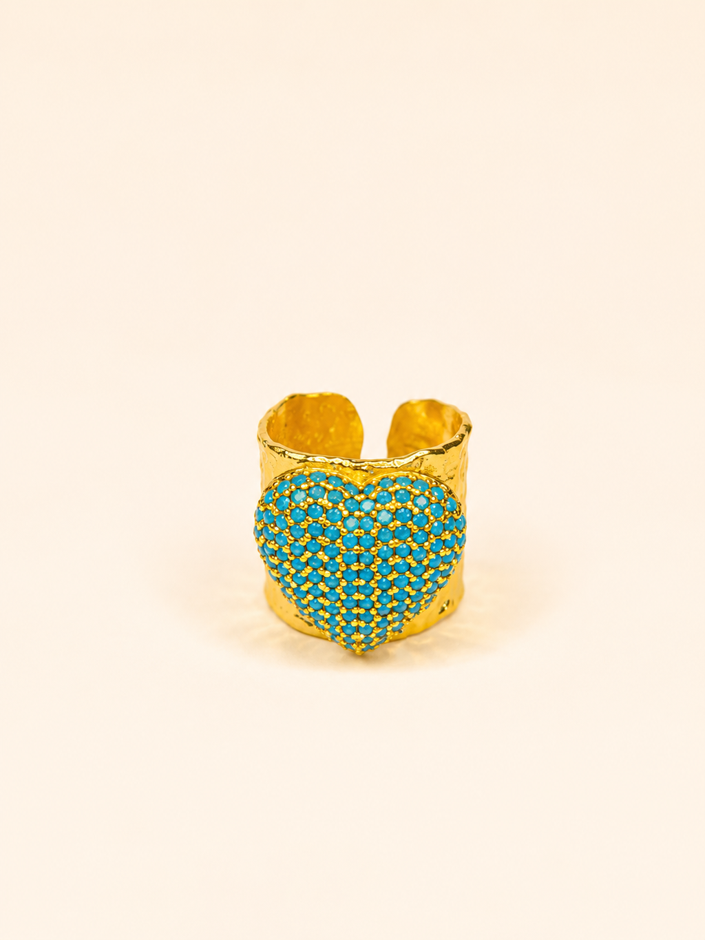 ANILLO CORAZON DE TURQUESA