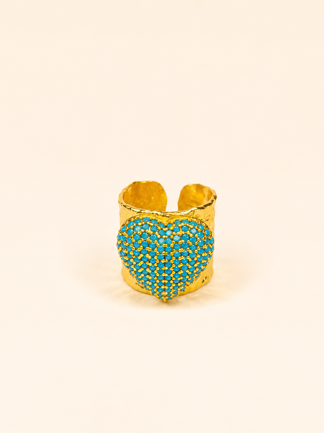 ANILLO CORAZON DE TURQUESA