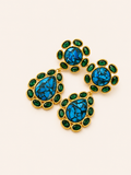 PENDIENTES TOPACIO TURQUESA