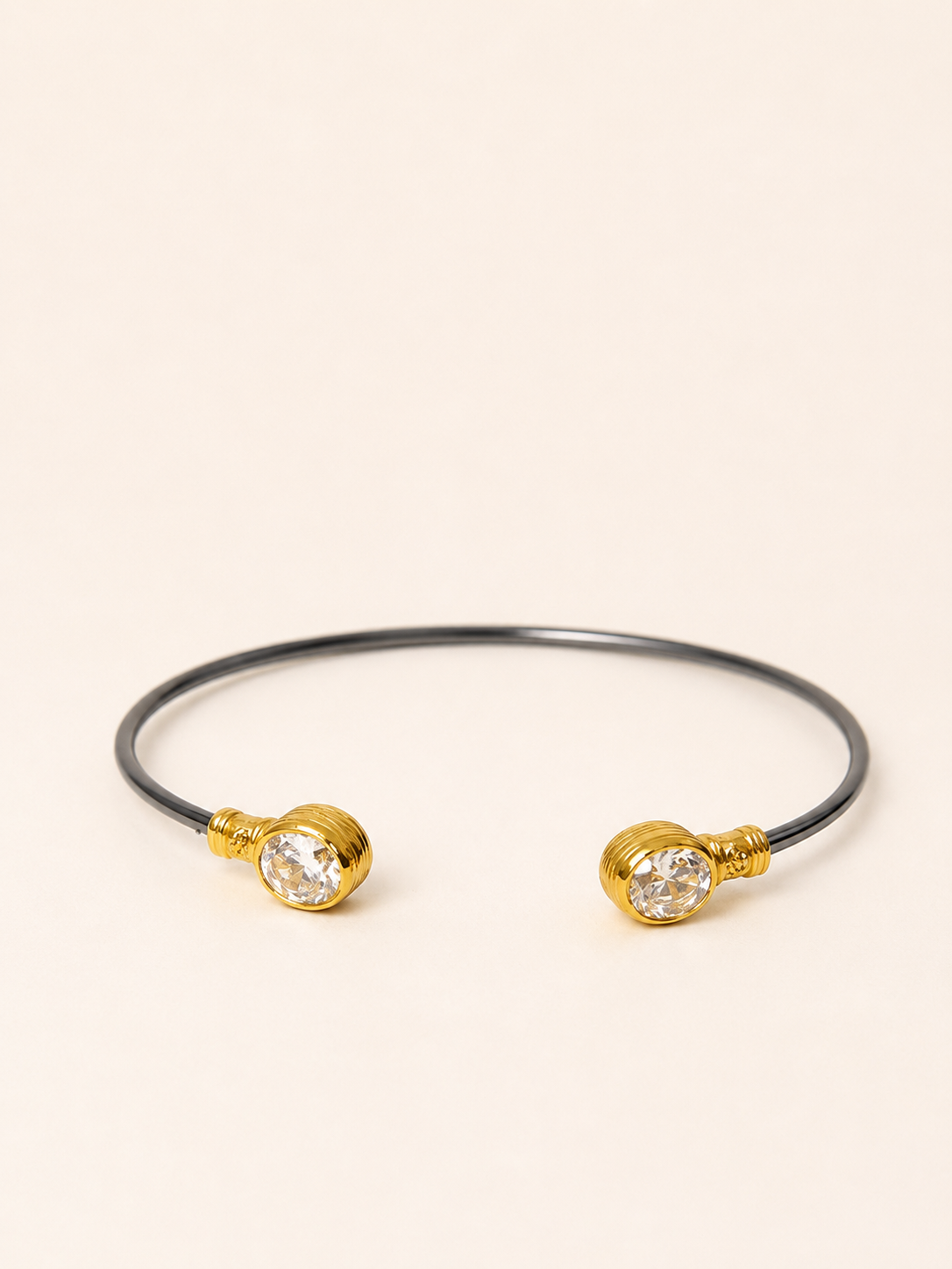 BRAZALETE TOPACIOS OXIDADO BAÑO DE ORO