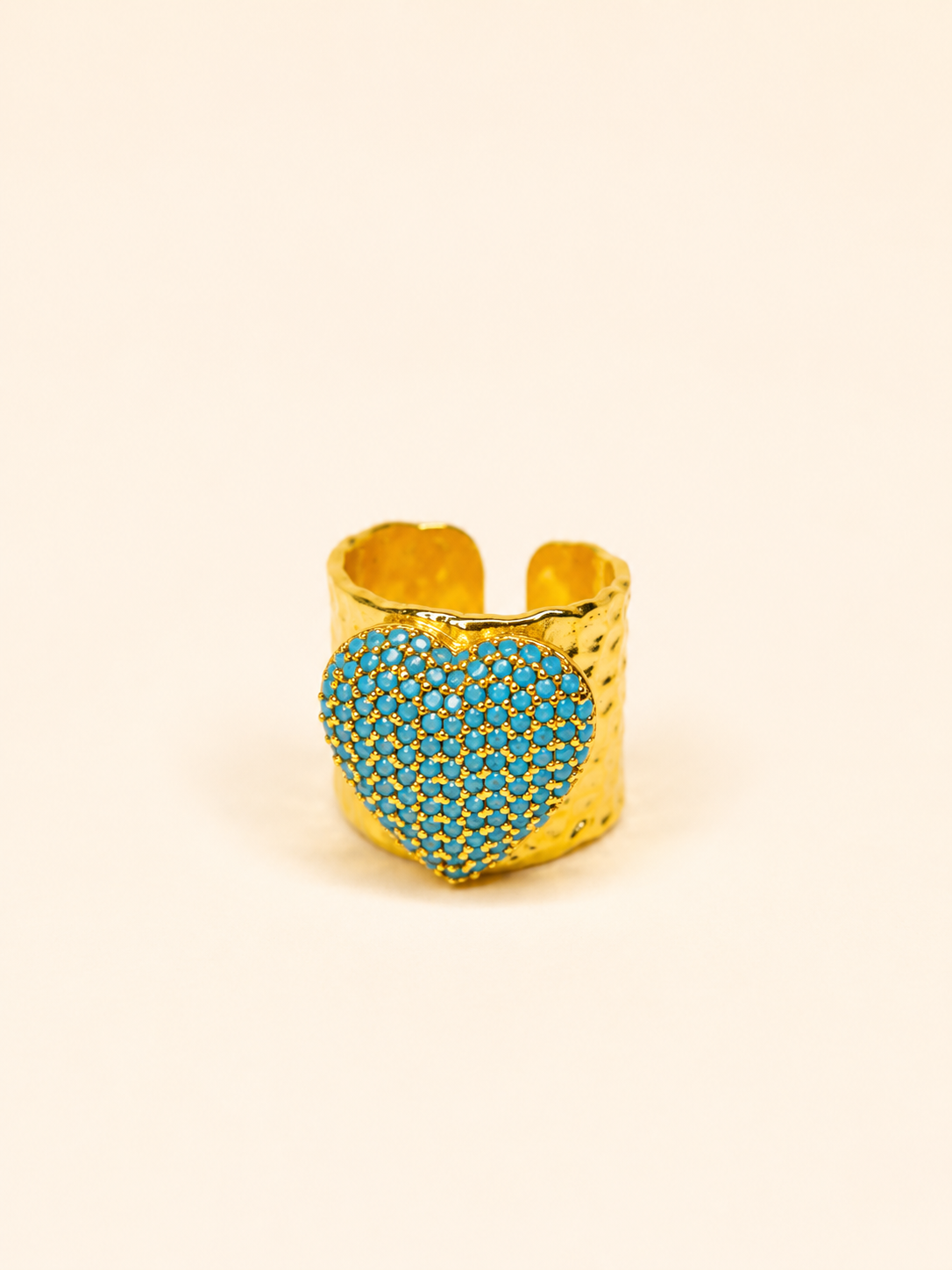 ANILLO CORAZON DE TURQUESA