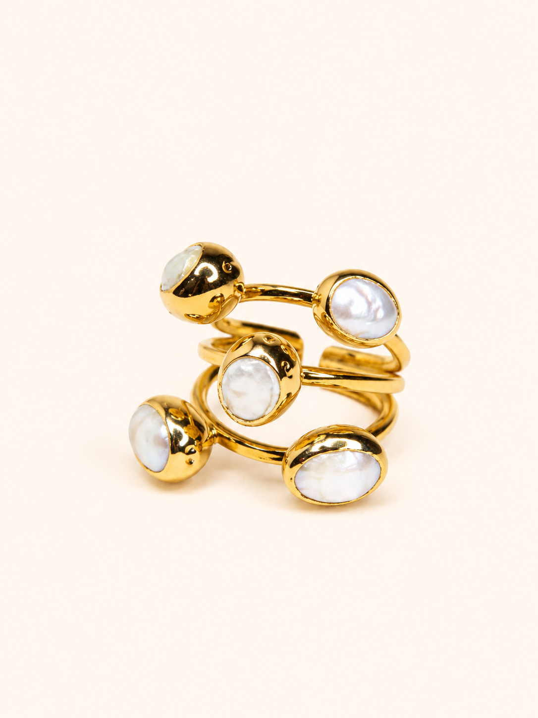 ANILLO MULTI PERLAS