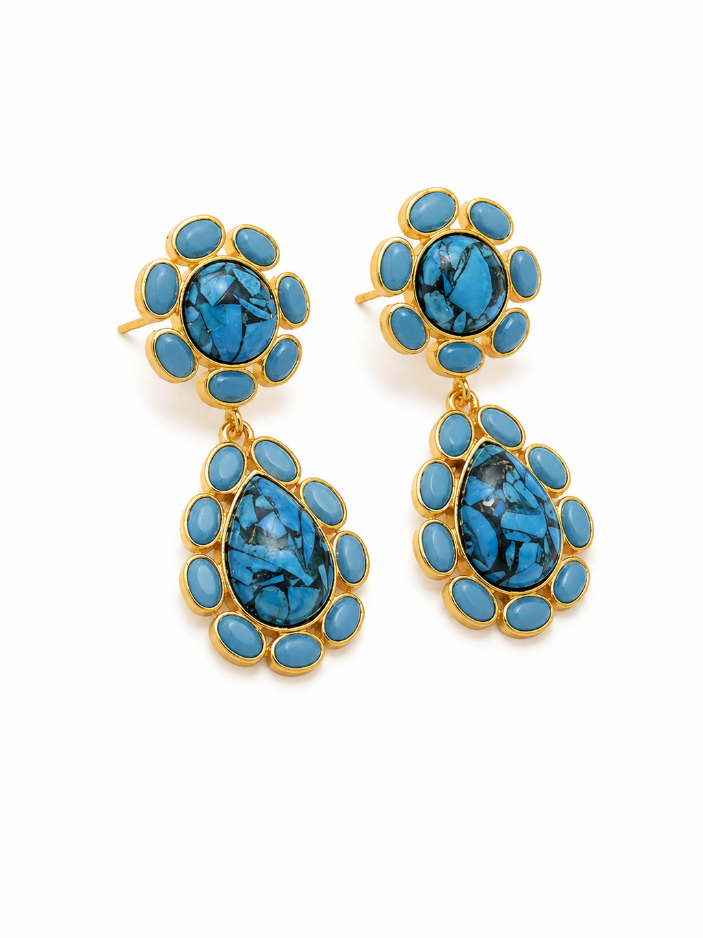 PENDIENTES TURQUESA