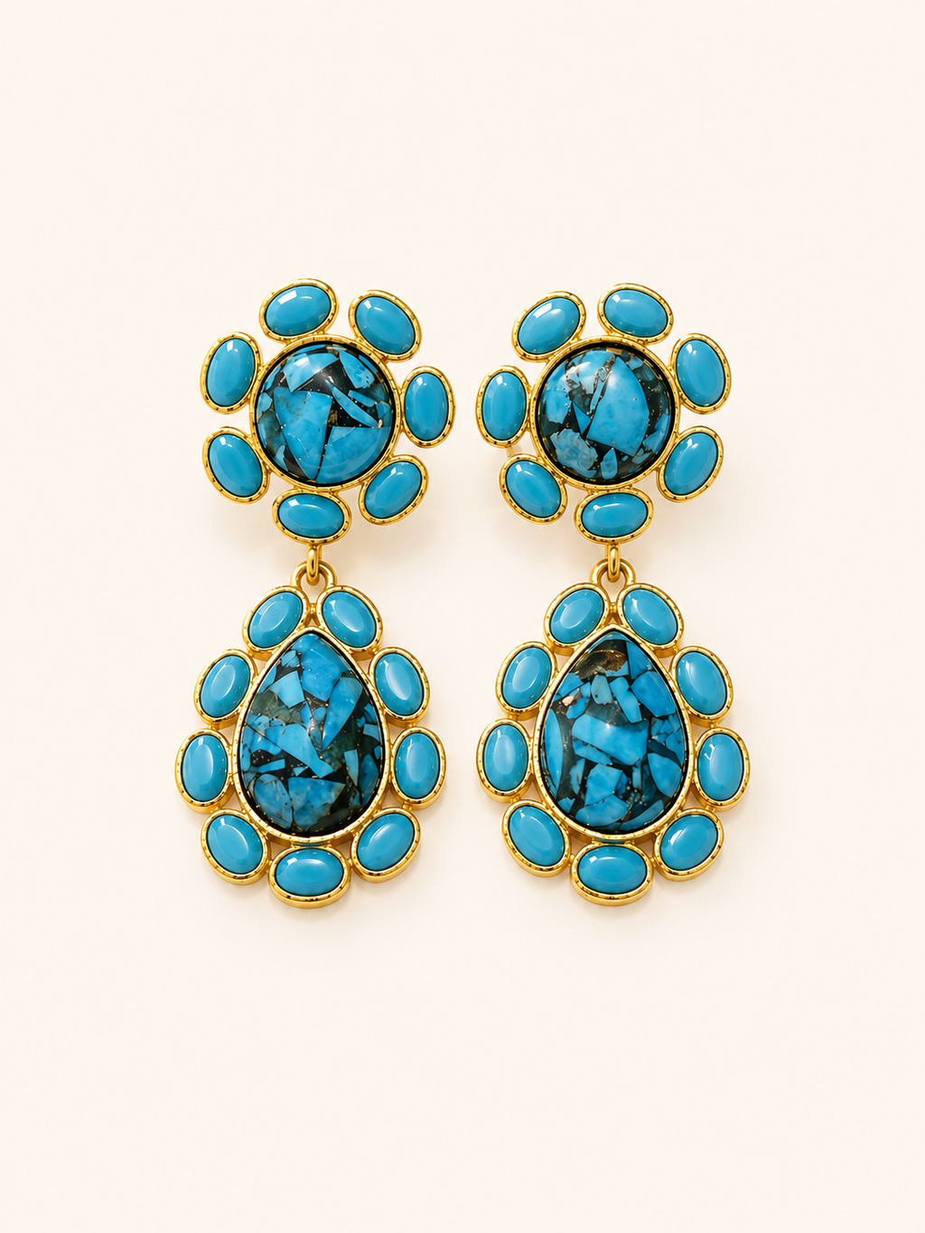 PENDIENTES TURQUESA