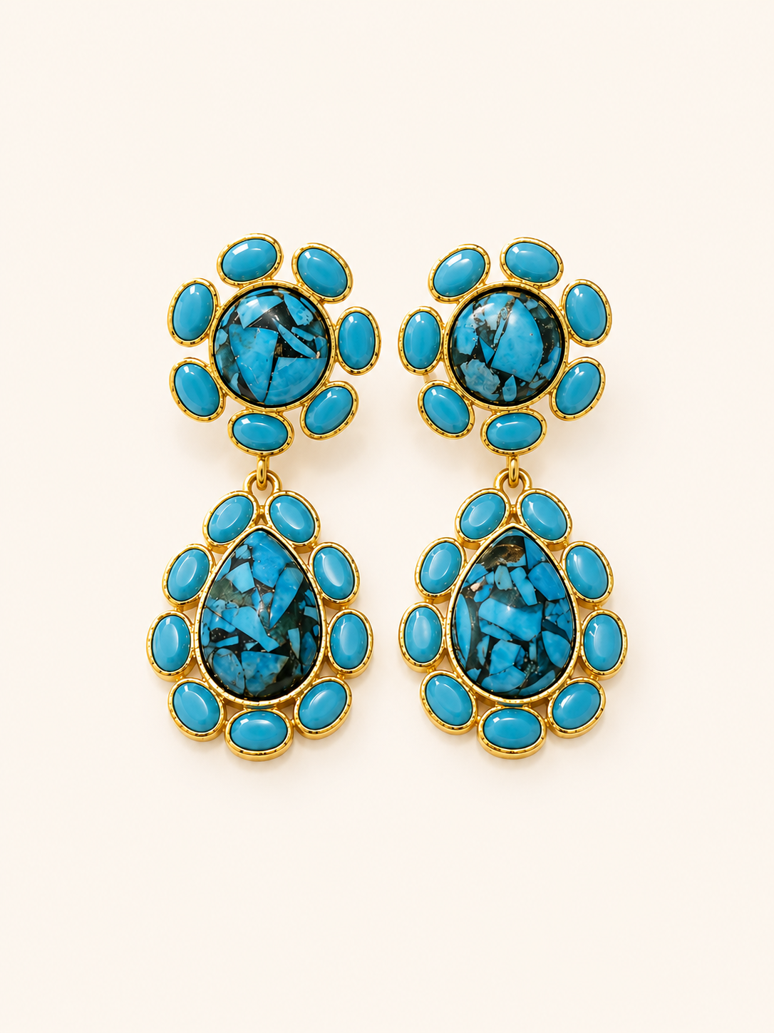 PENDIENTES TURQUESA
